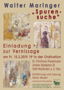 Walter Maringer - Einladung Spurensuche